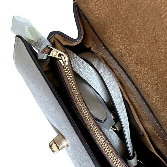 NWT Coach Tilly Top Handle Satchel Chalk - Picture 11 of 12